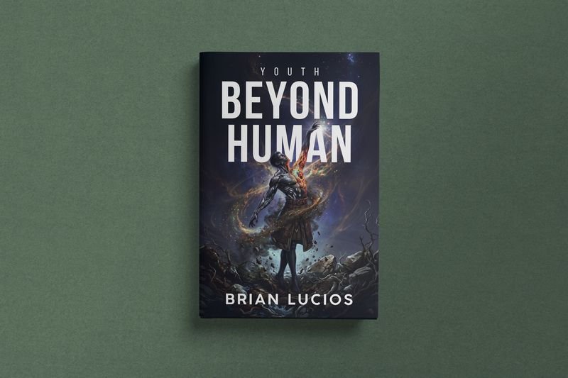 Beyond Human, science fiction cover for Brian Lucios