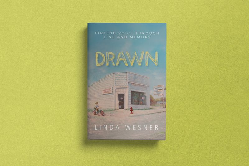 Drawn, memoir cover for Linda Wesner