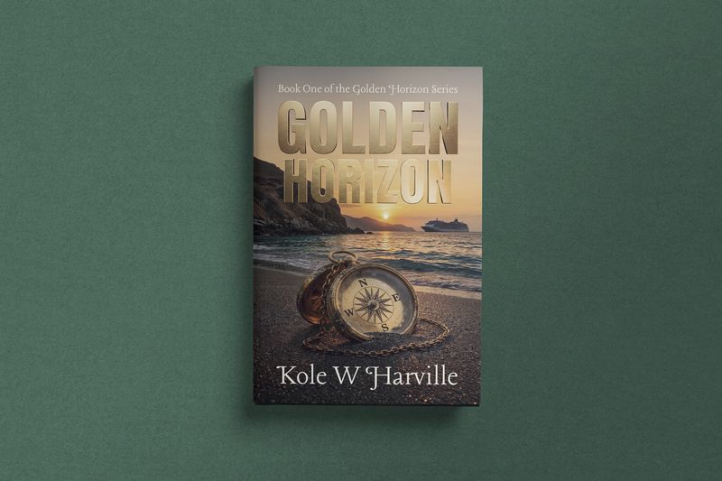Golden Horizon, series cover for Kole W Harville